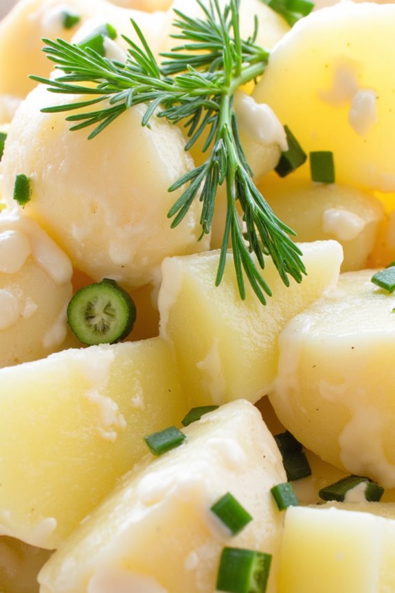 creamy herb infused potato salad