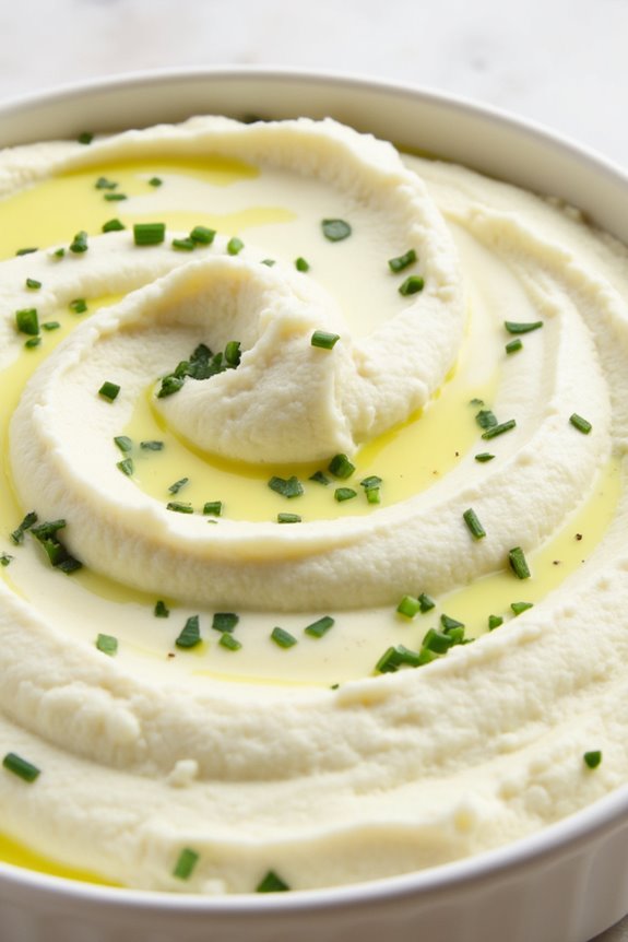 creamy herbed cauliflower pur e