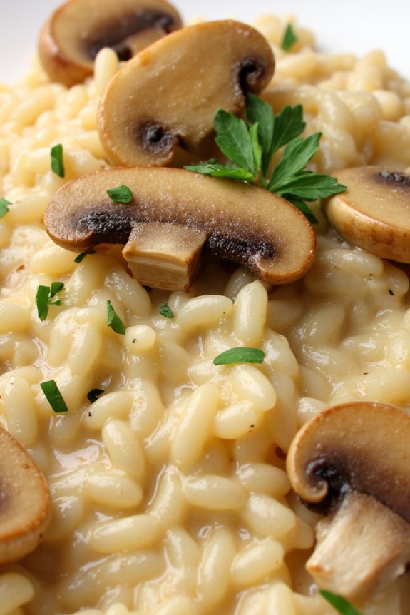 creamy mushroom risotto recipe