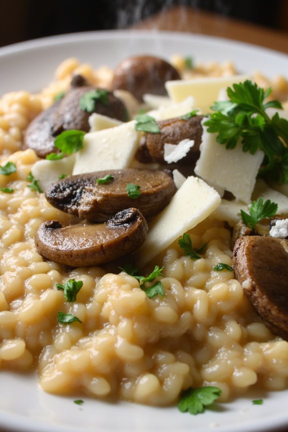 creamy mushroom risotto recipe