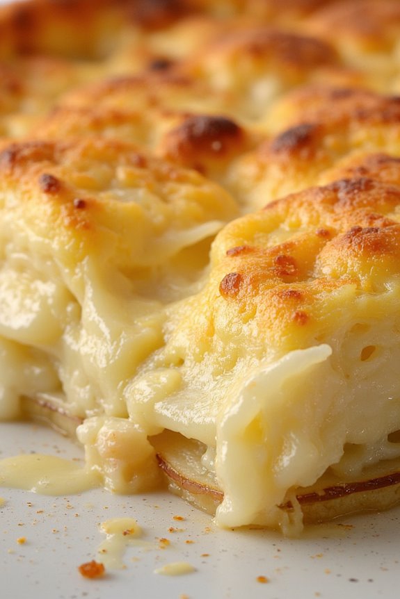 creamy potato cheese casserole