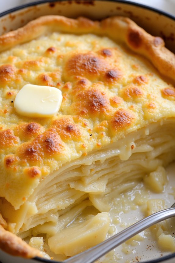 creamy potato cheese gratin