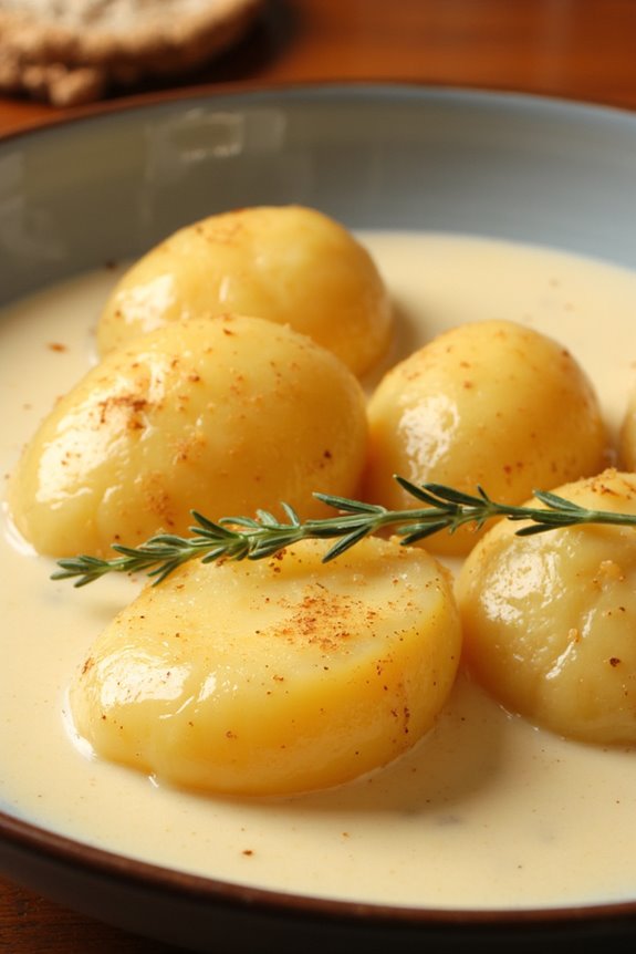 creamy rustic potato dish