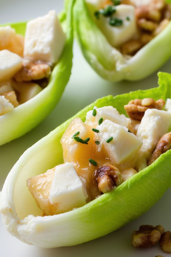 crisp endive boats appetizer