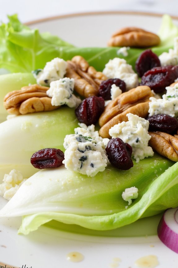 crisp endives with walnuts