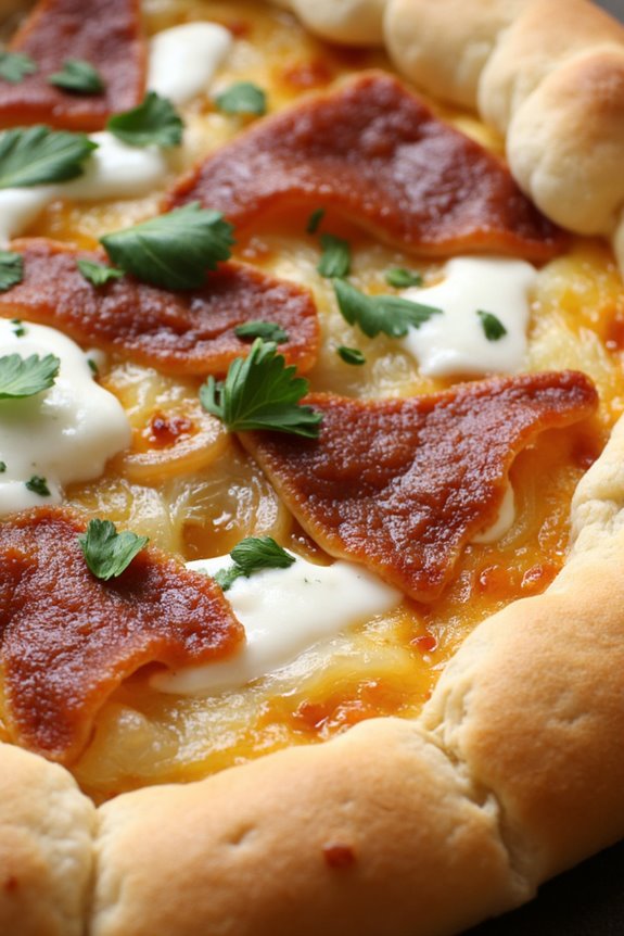 crispy alsatian flatbread appetizer