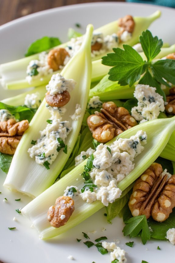 crispy roquefort endive salad