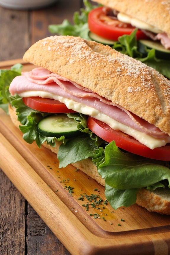 customizable baguette sandwich delights