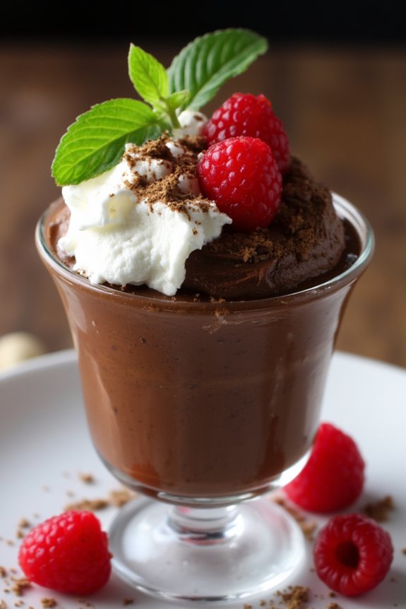 decadent airy chocolate dessert