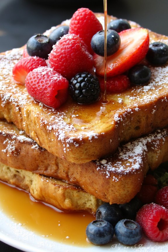 decadent berry french toast