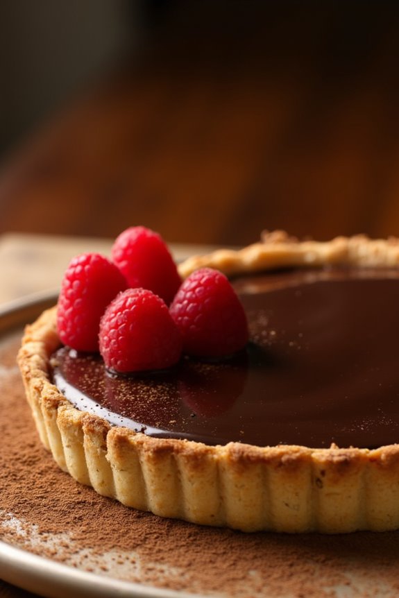 decadent chocolate ganache tart