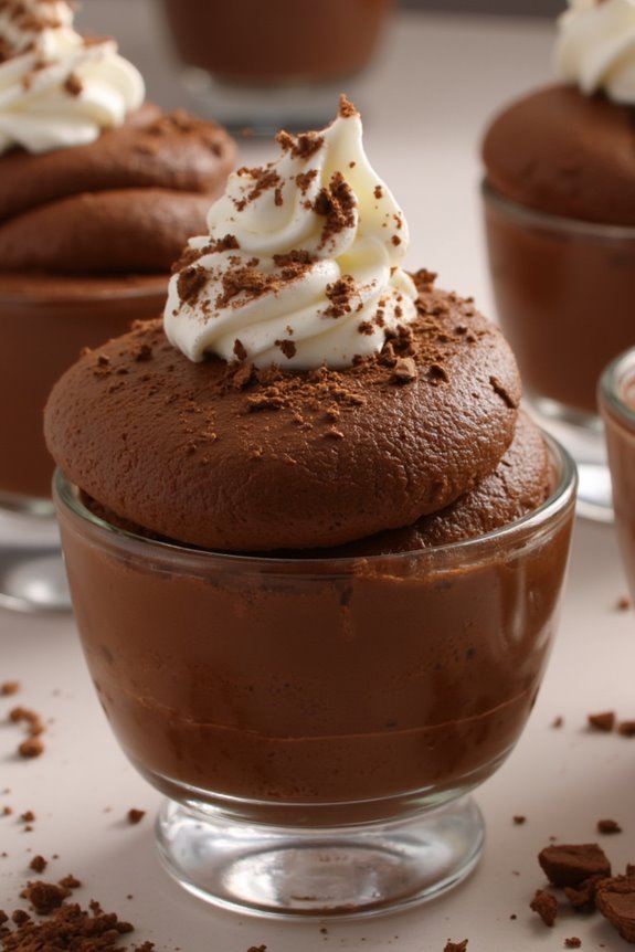 decadent french chocolate mousse