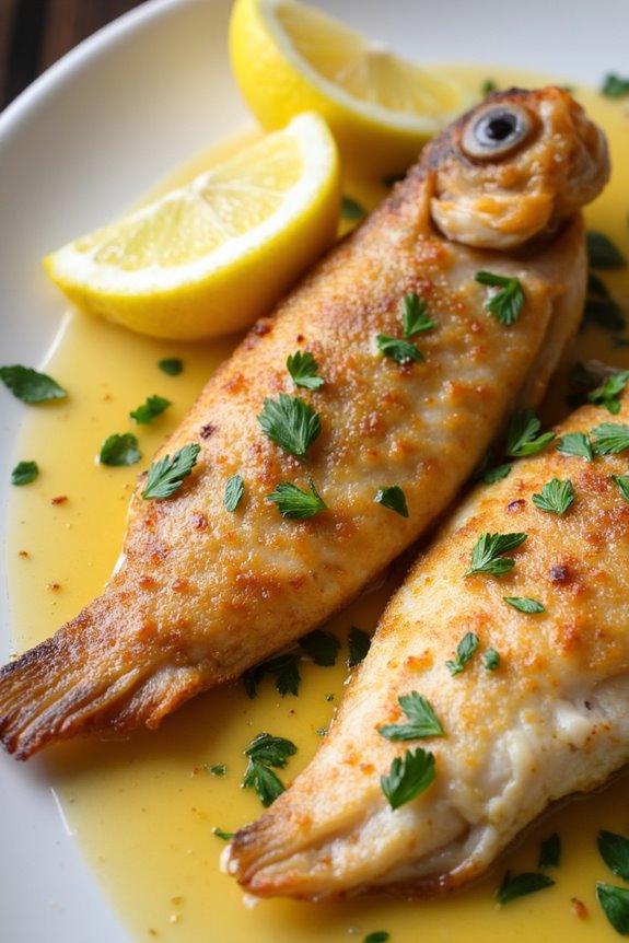 delicate buttery sole dish