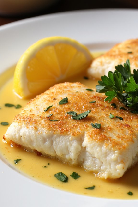 delicate buttery sole preparation