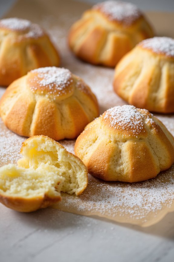 delicate shell shaped cakes recipe