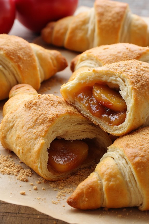delicious apple filled pastries