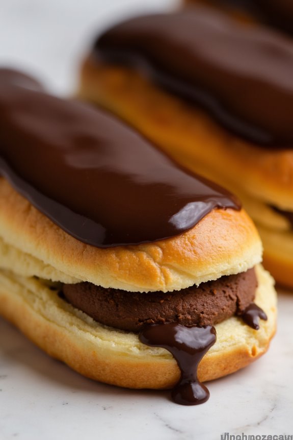 delightful chocolate filled pastries