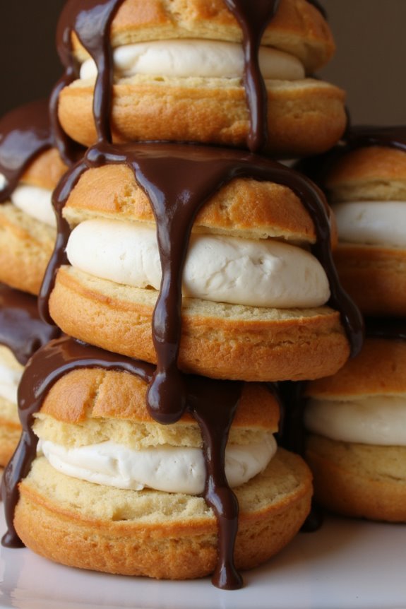delightful cream filled pastries