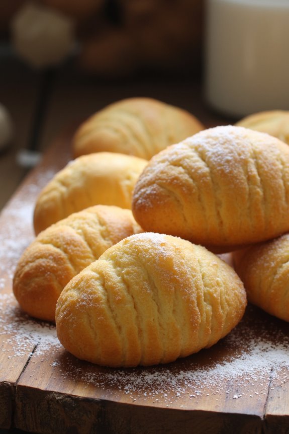 delightful shell shaped sponge cakes