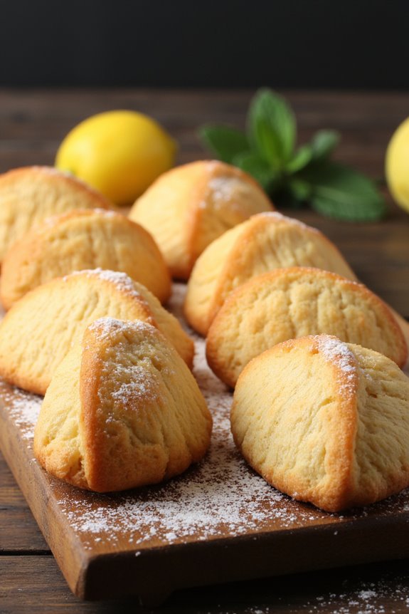 delightful shell shaped sponge cakes