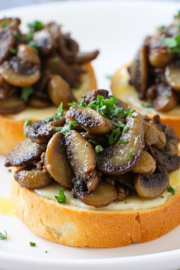 delightful truffle mushroom appetizer