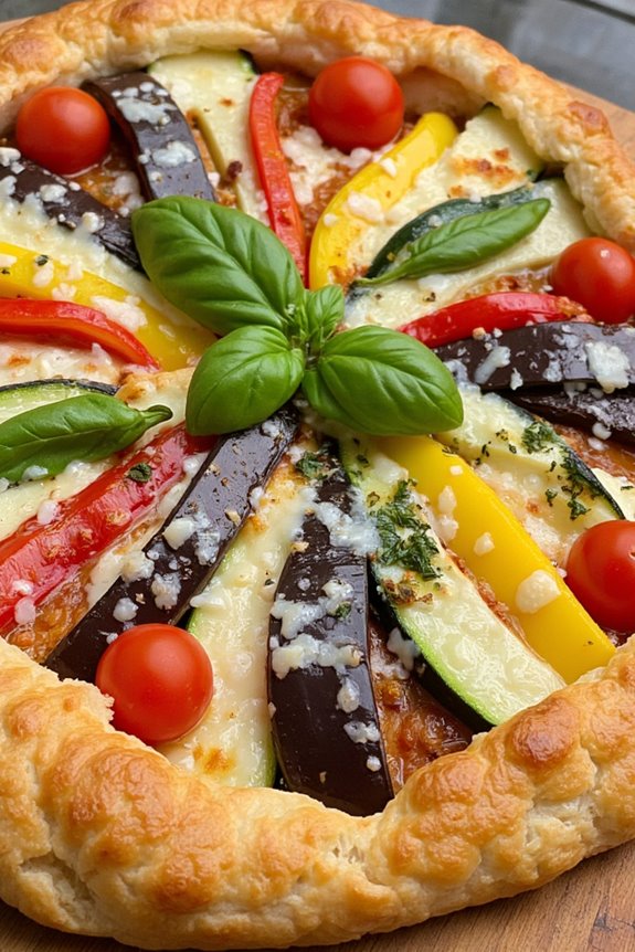 delightful vegetable tart creation