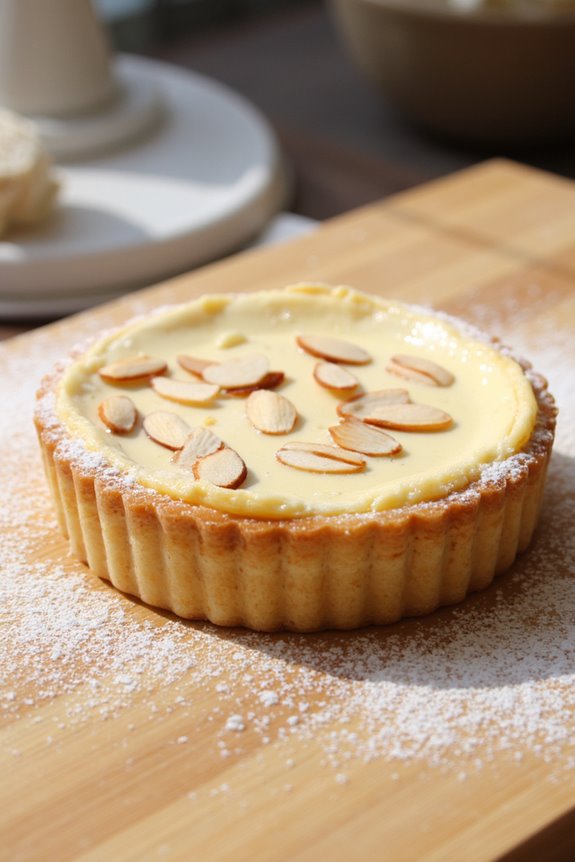 elegant almond cream tart