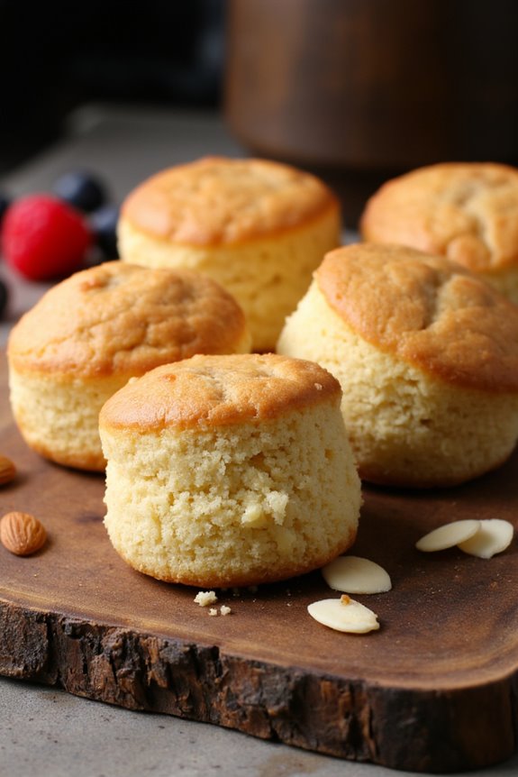 elegant almond infused cakes