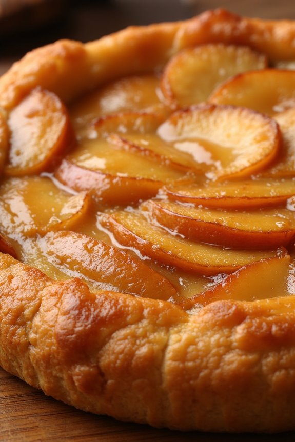 elegant caramelized apple tart