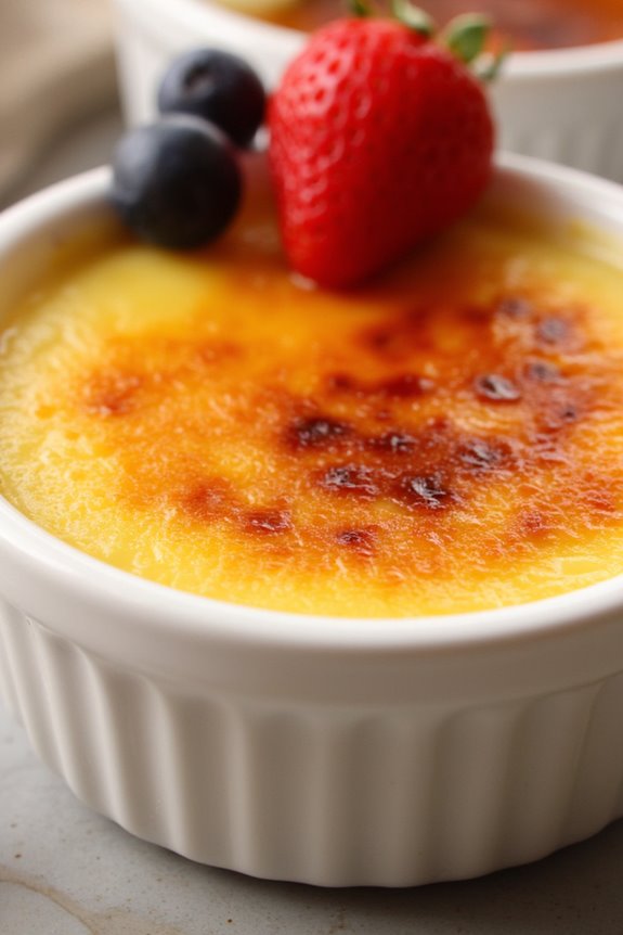 elegant caramelized custard dessert