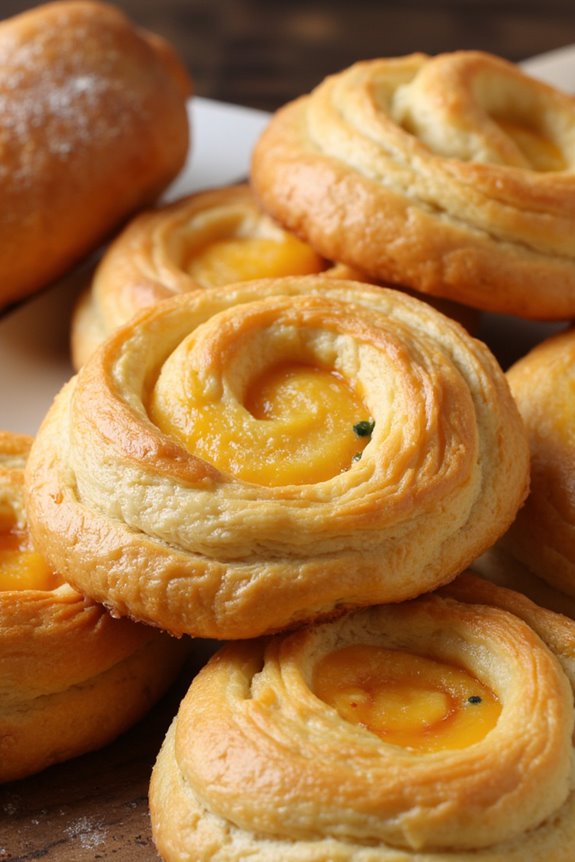 elegant cheese filled pastries