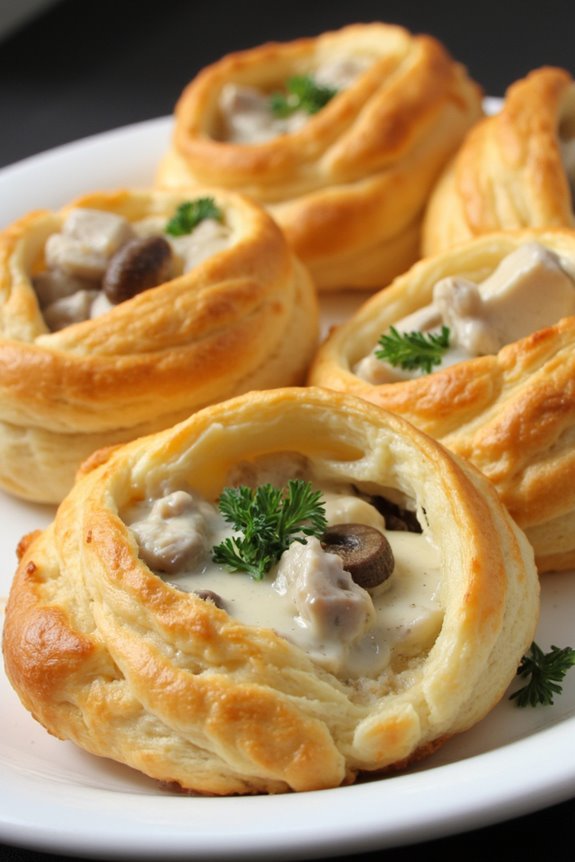 elegant creamy pastry bites