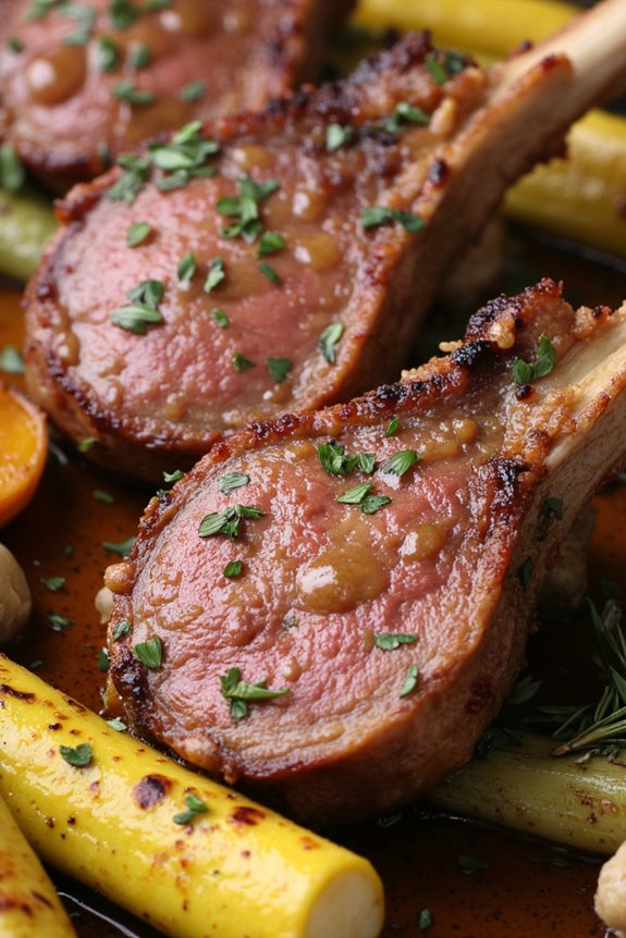 elegant garlic rosemary lamb