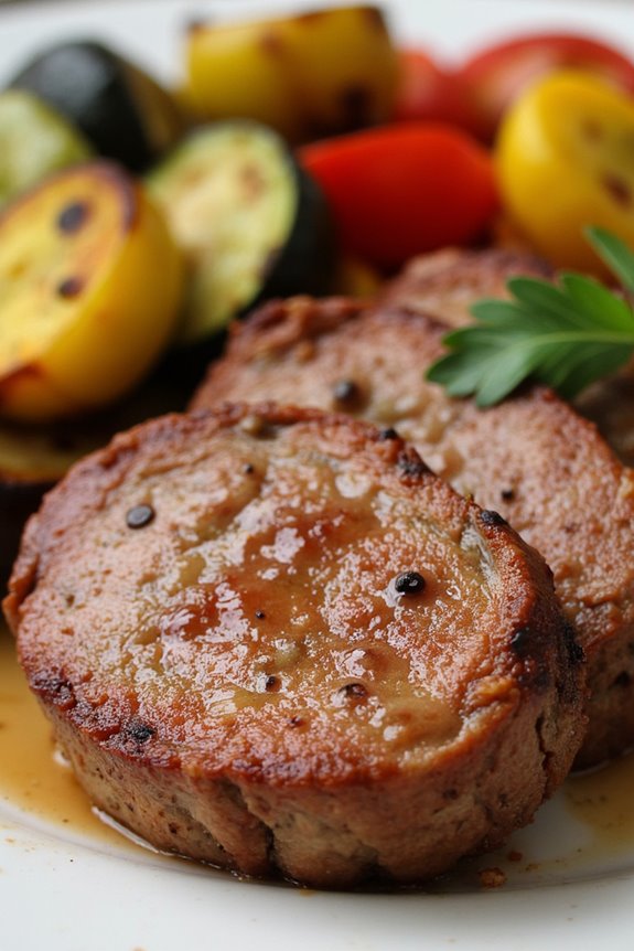 elegant herb infused pork dish