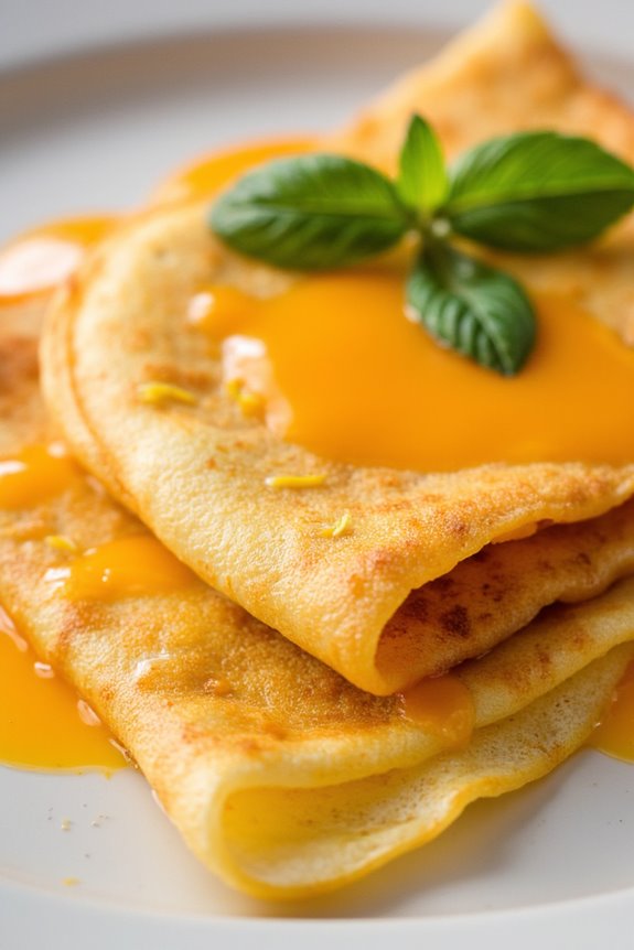 elegant orange flavored cr pes dessert