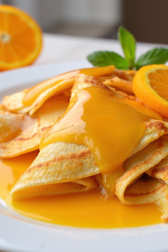 elegant orange flavored dessert