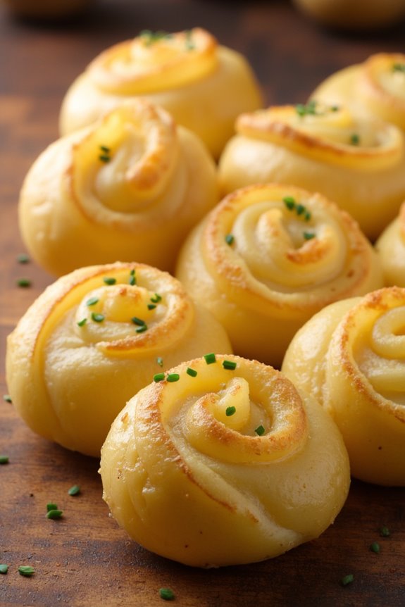 elegant piped potato dish