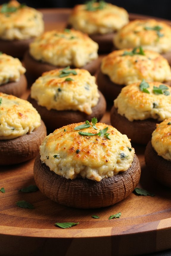 elegant stuffed mushroom appetizer