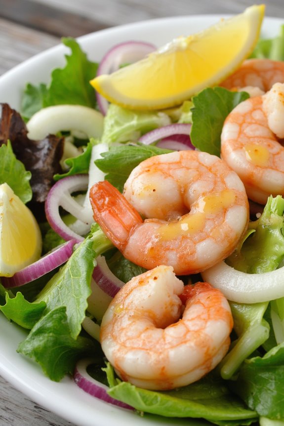 fresh prawn and fennel salad