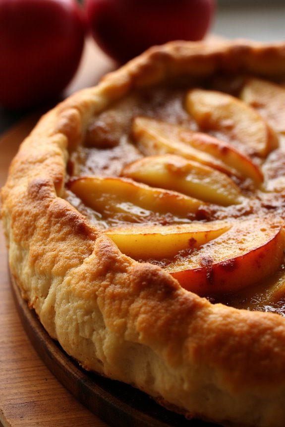 gluten free caramelized apple tart