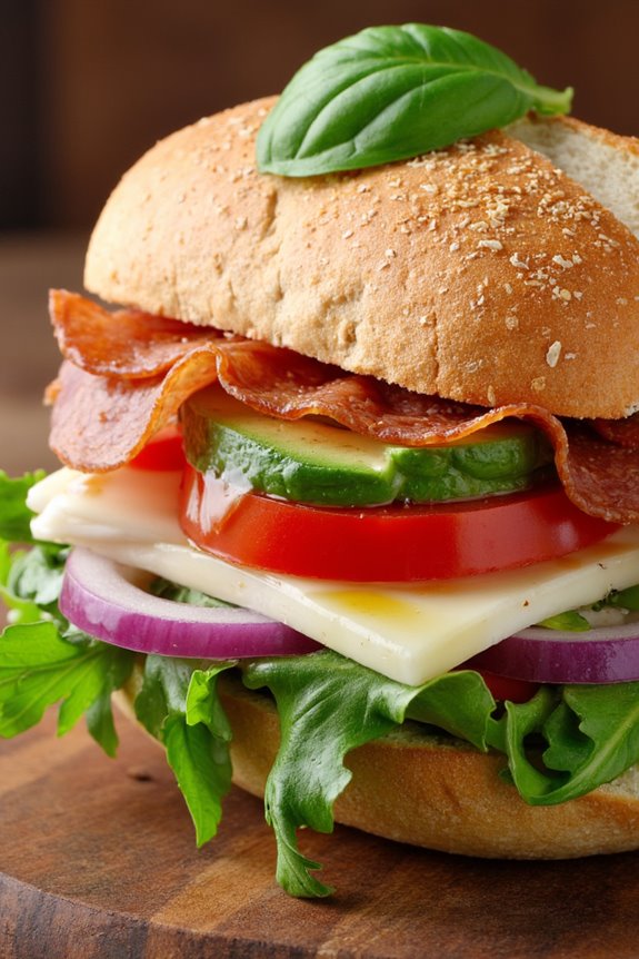 gourmet baguette sandwich creations