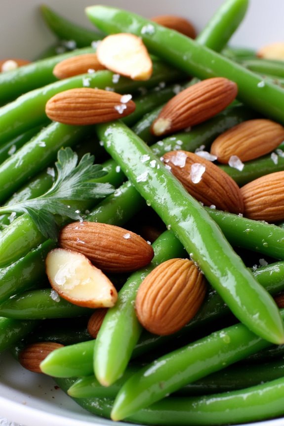 green beans with almonds
