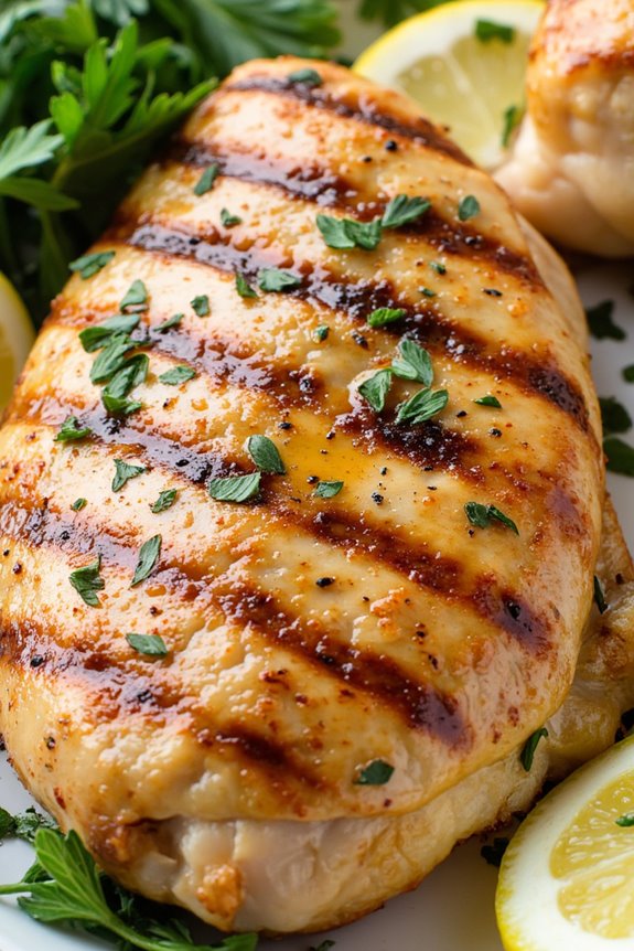 grilled chicken with herbs