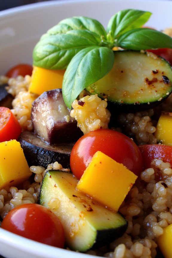 healthy ratatouille with quinoa