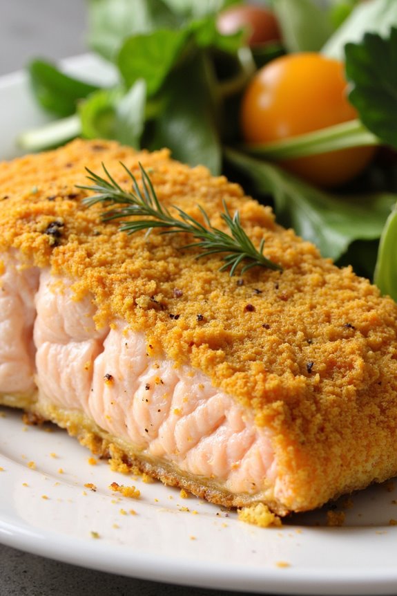 healthy salmon with mustard