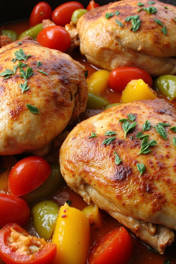 hearty basque chicken dish