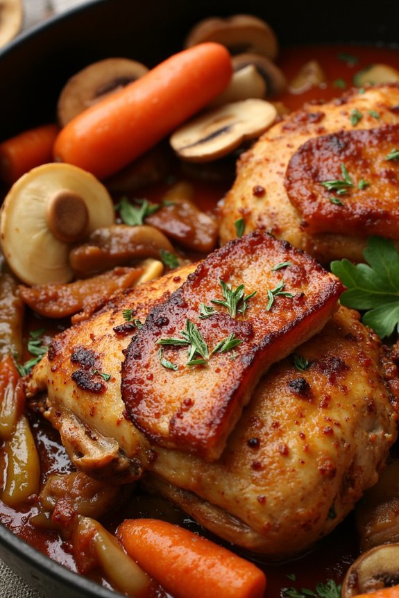 hearty chicken wine stew