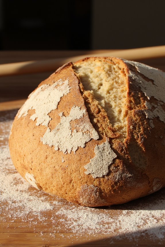 hearty rustic homemade bread