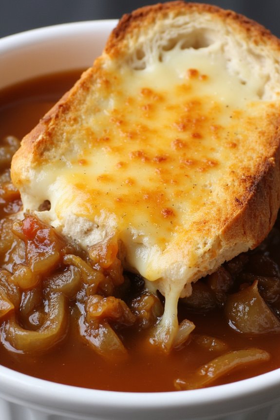 hearty savory onion soup