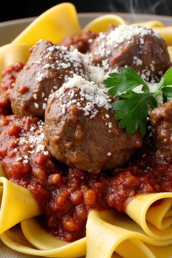hearty slow cooked lamb ragu